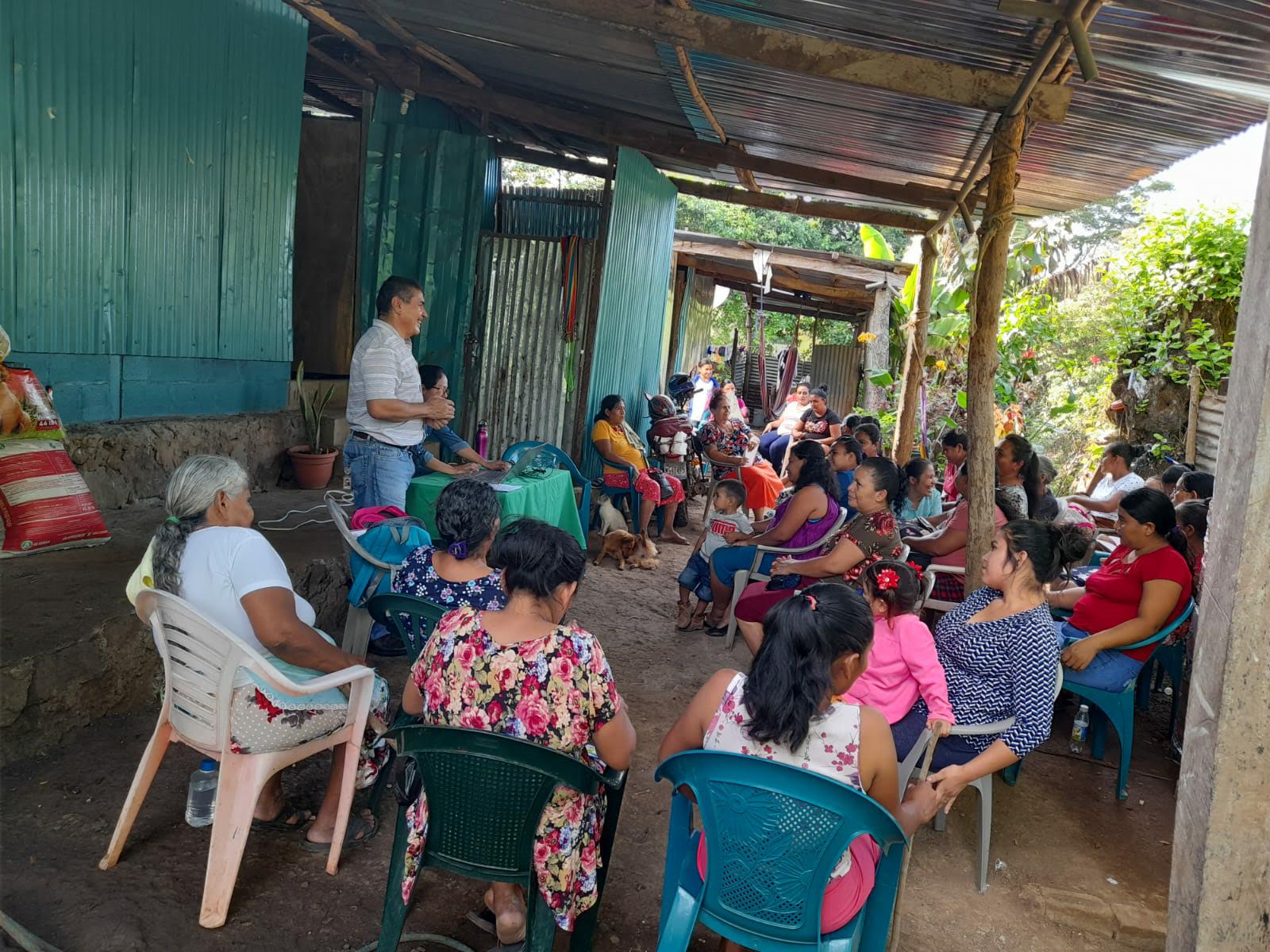 Taller en la comunidad El Jícaro 