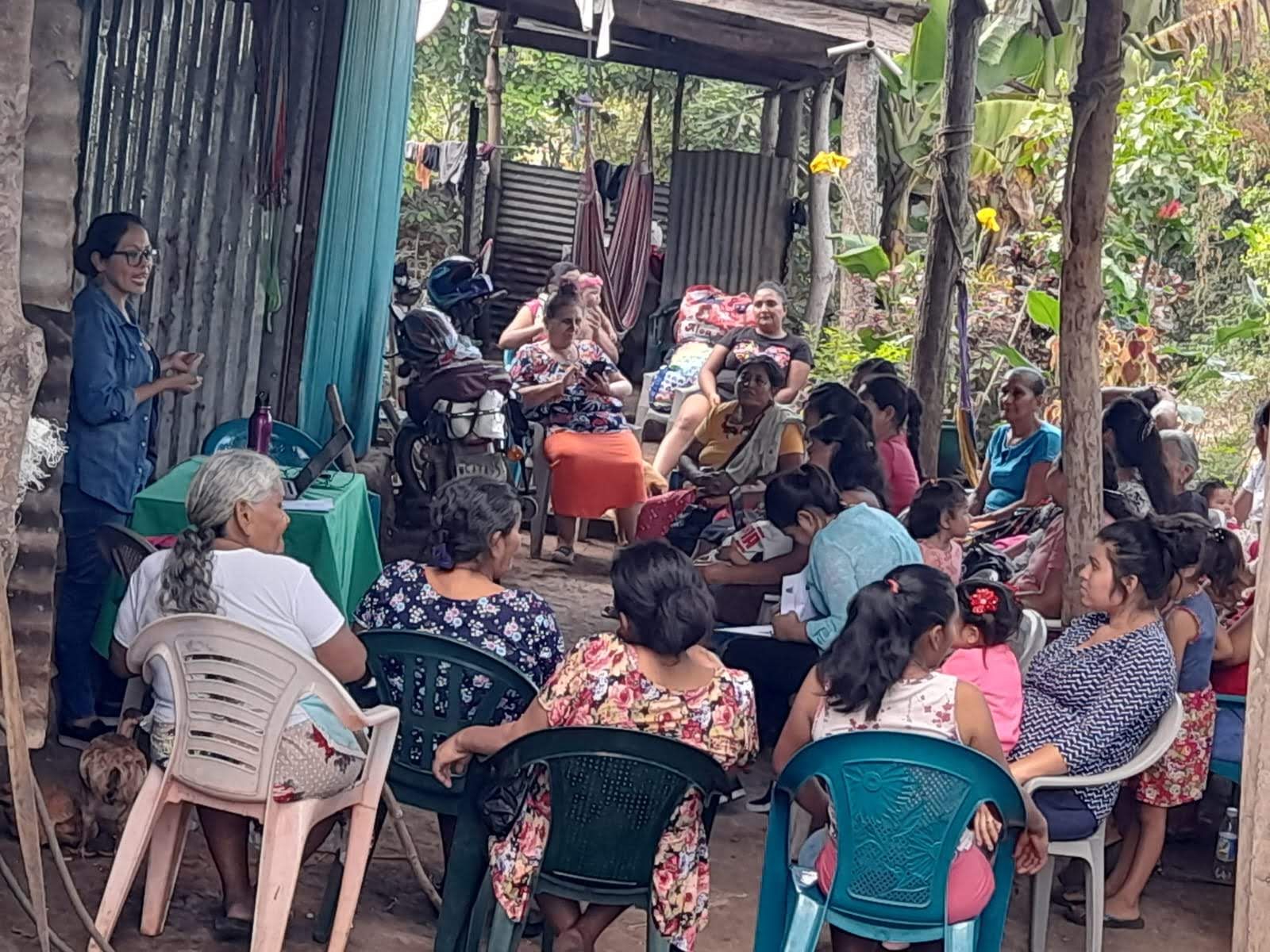 Taller en la comunidad El Jícaro 